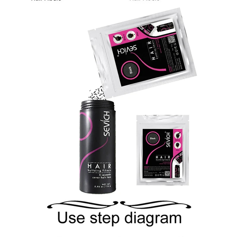 10 Color Keratin Hair Building Fiber Powder