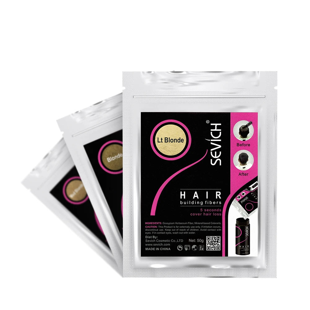 10 Color Keratin Hair Building Fiber Powder