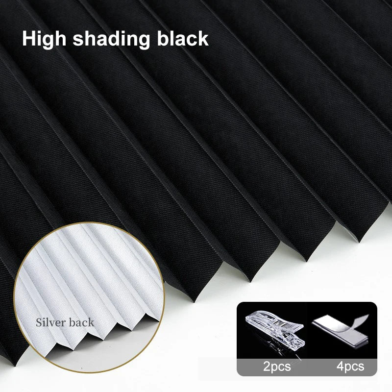 Self-Adhesive Pleated Blind High Shading Curtain