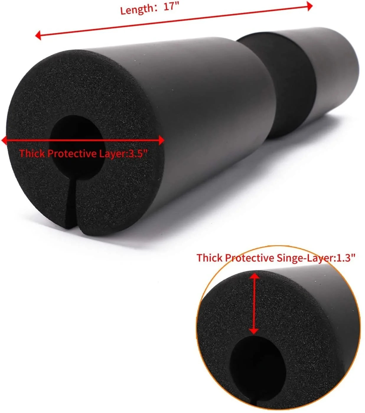 Thickened Squat Weightlifting Foam Neck Pads