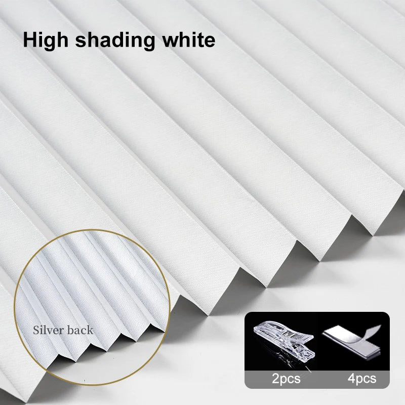Self-Adhesive Pleated Blind High Shading Curtain