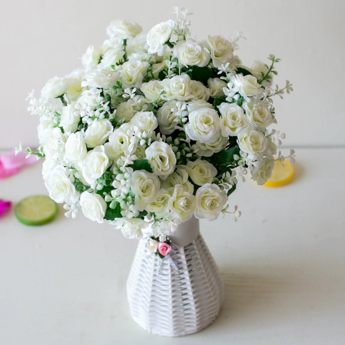 Artificial Mini Roses Flower Bouquet