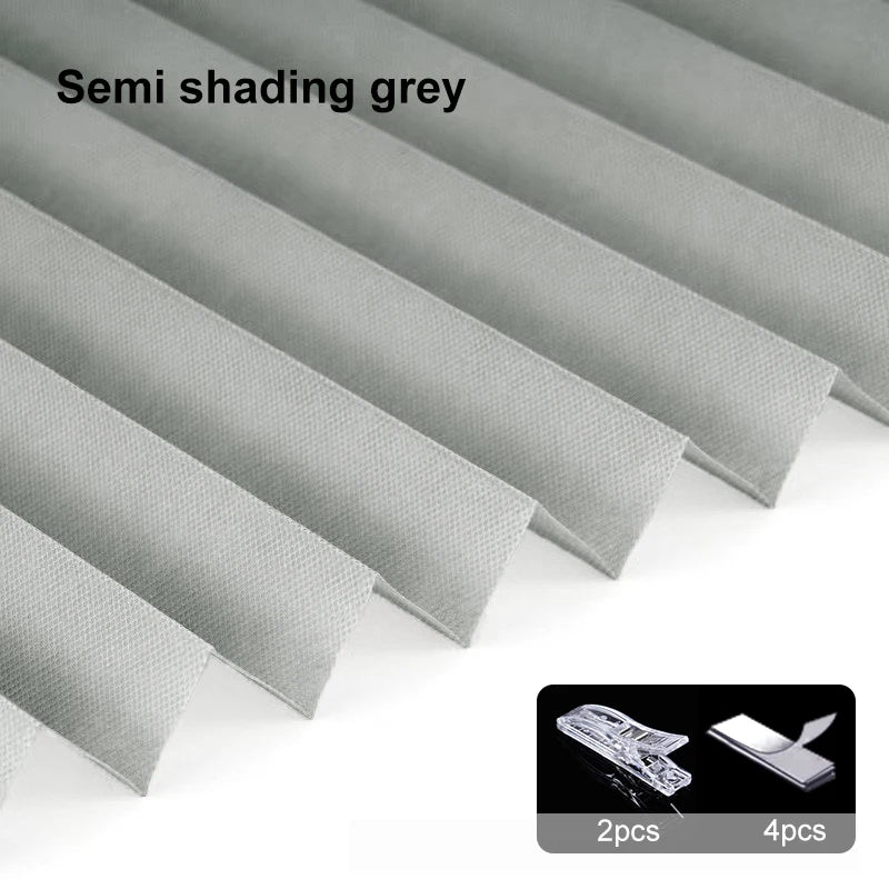 Self-Adhesive Pleated Blind High Shading Curtain