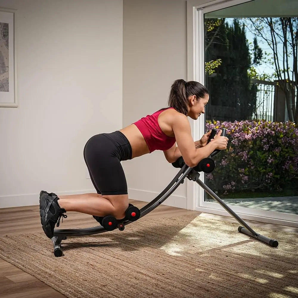 Waist Trainer Ab Roller with Elbow Support