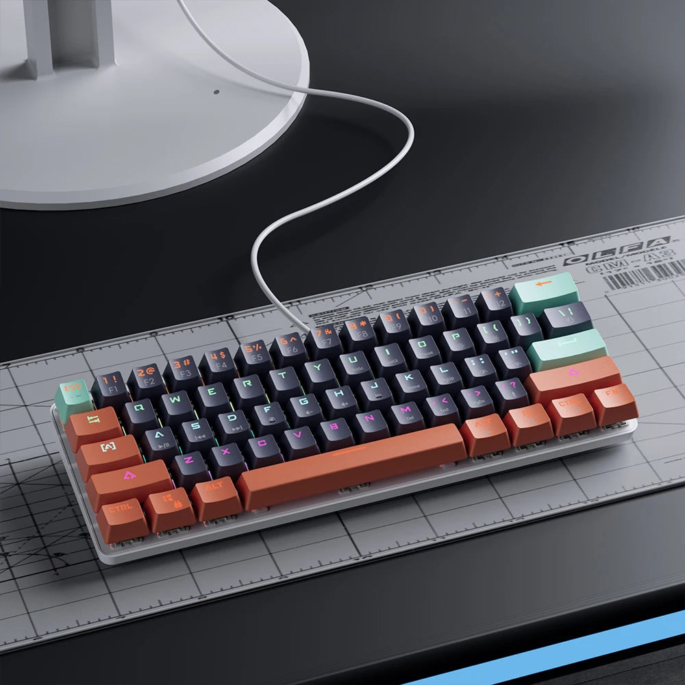 USB Mini Mechanical Gaming Wired Keyboard