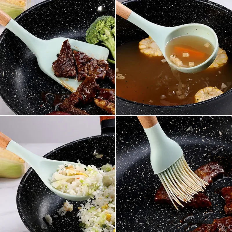 12PCS Non-Stick Silicone Utensils Set