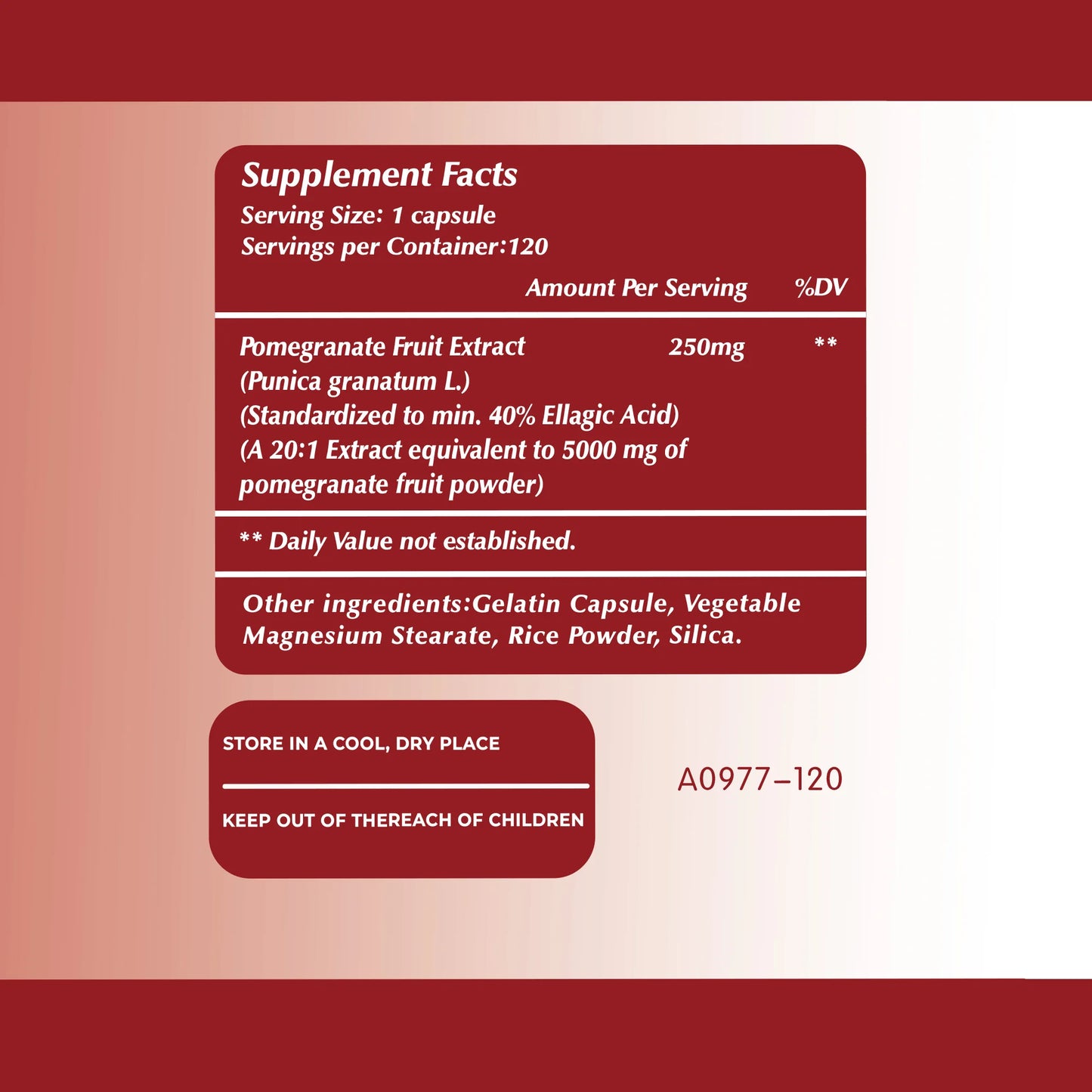 Pomegranate Extract - Antioxidant Supplement