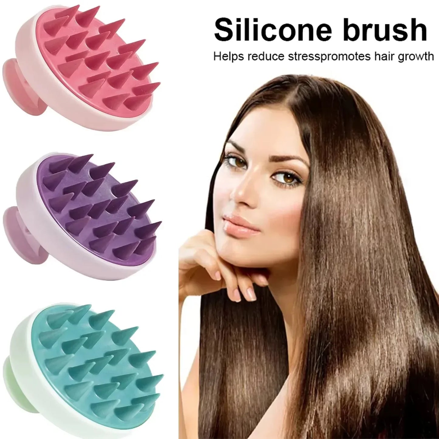 Wet and Dry Scalp Massage Brush