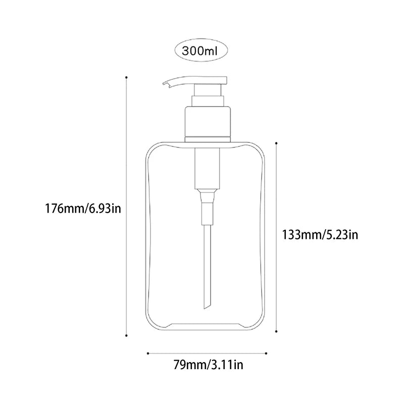 Transparent Square Soap Dispenser