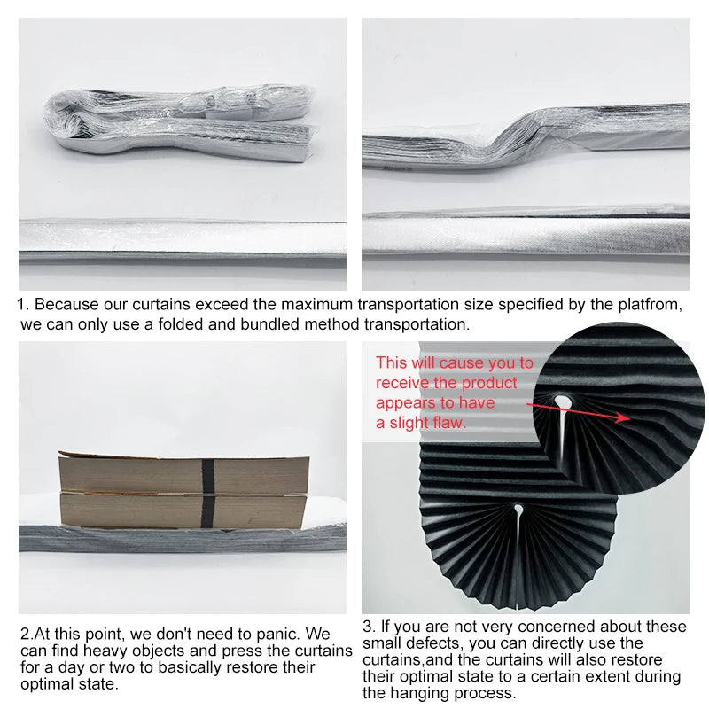 Self-Adhesive Pleated Blind High Shading Curtain