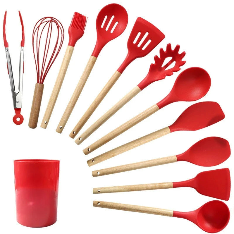 12PCS Non-Stick Silicone Utensils Set