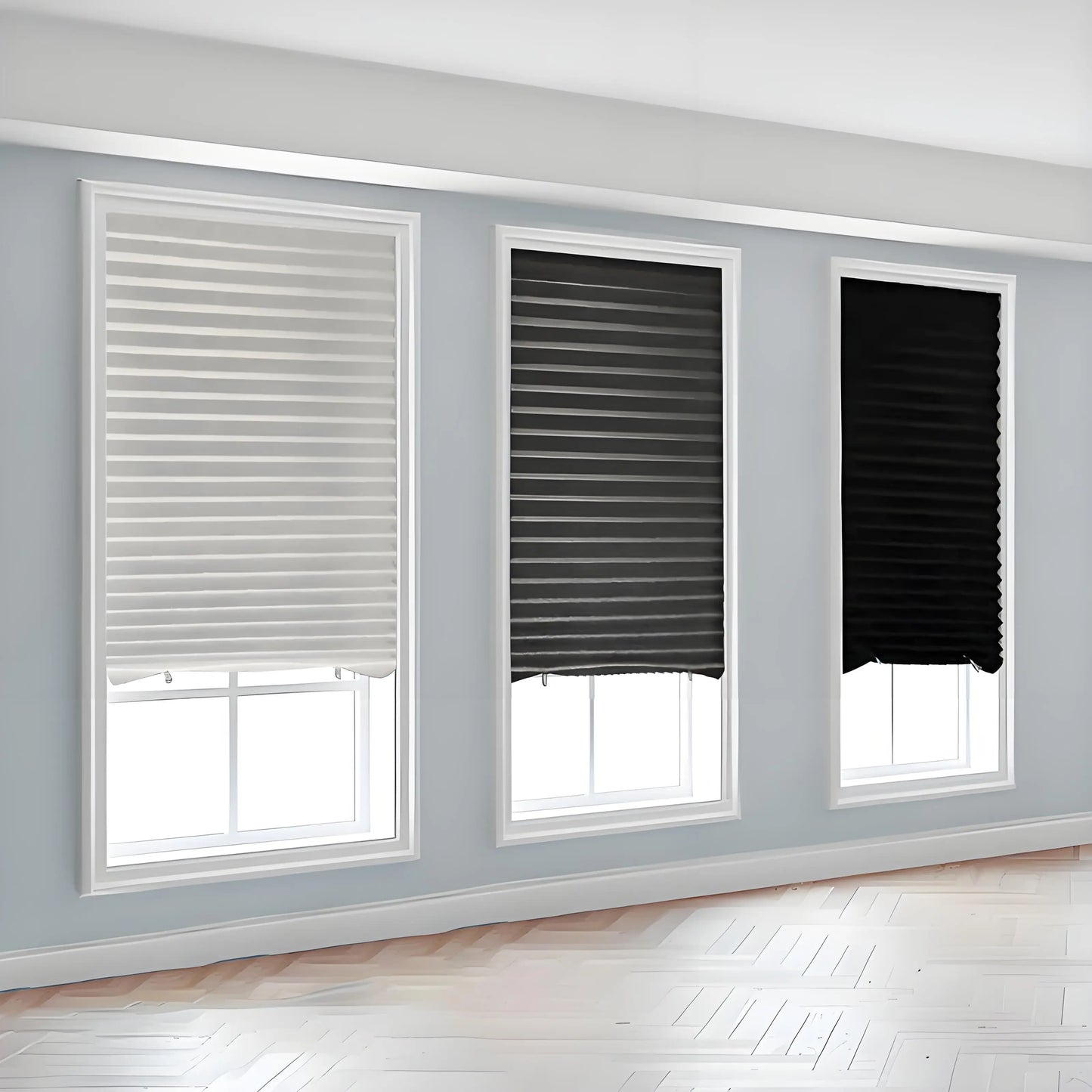 Self-Adhesive Pleated Blind High Shading Curtain