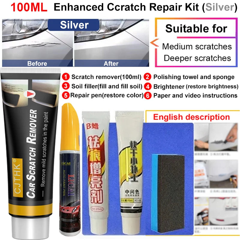 Car Polishing Paste With Sponge
