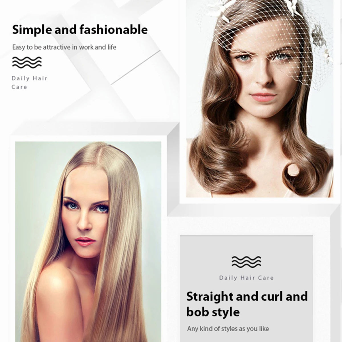 Multifunctional Portable Straight Hair Straightener