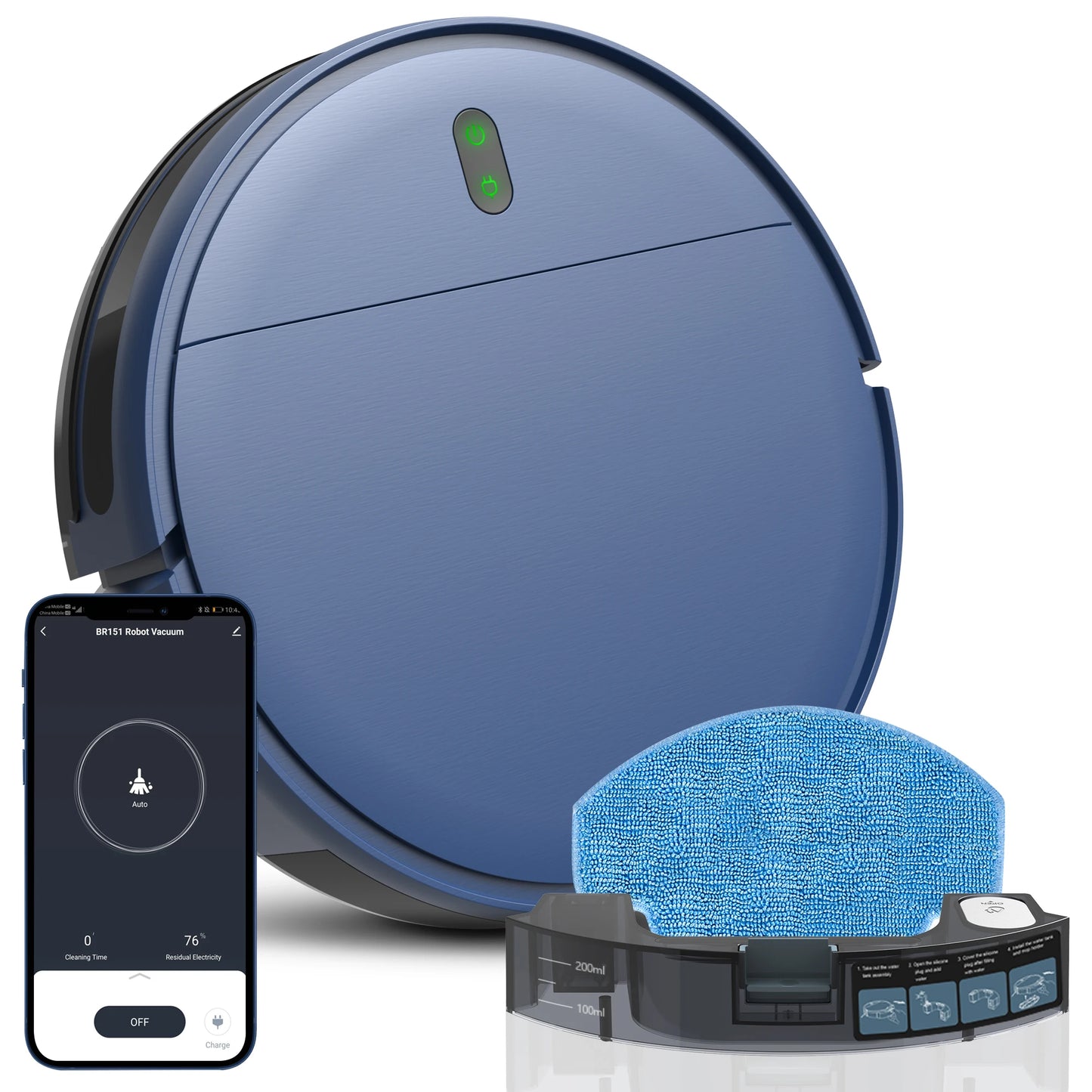 6000Pa Power Auto Charging App Control Robot Vacuum Cleaner