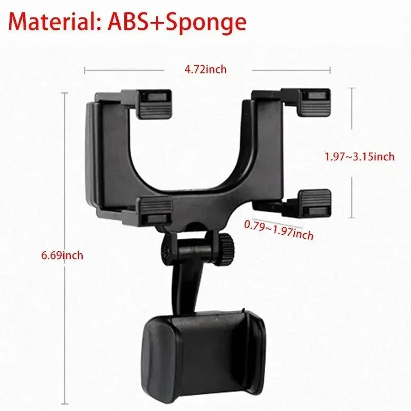 360 Car Phone Holder Rearview Mirror