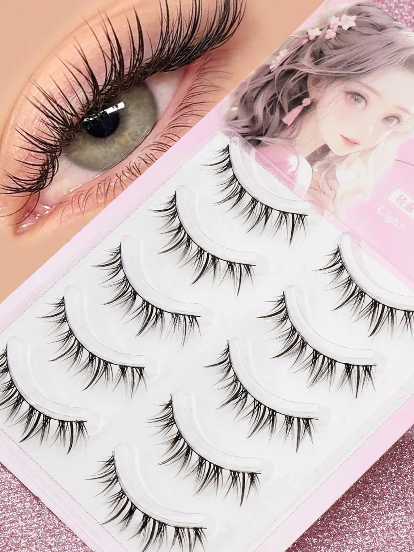 5 Pairs Cat Eye Lashes