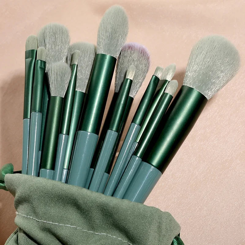 Goat Hair Makeup Brushes Set