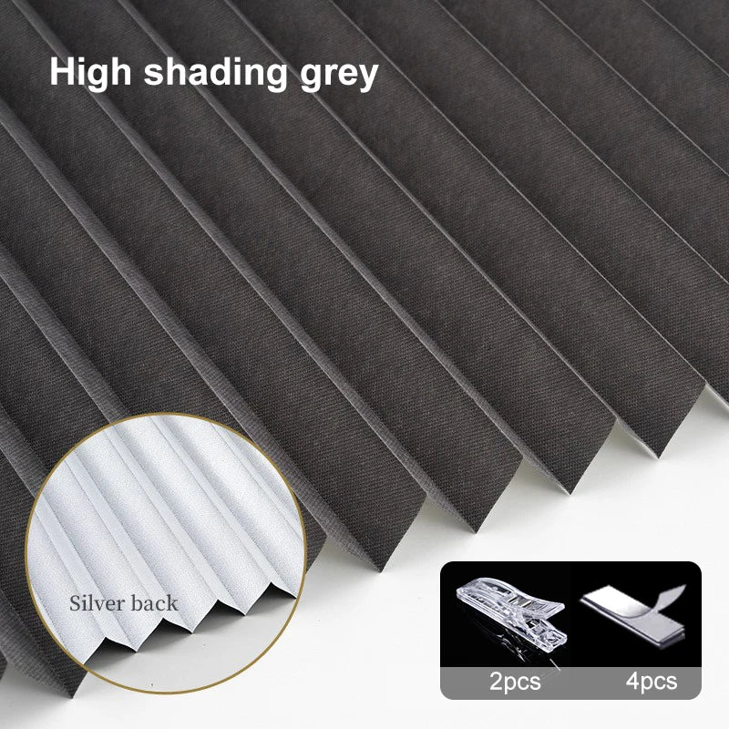 Self-Adhesive Pleated Blind High Shading Curtain