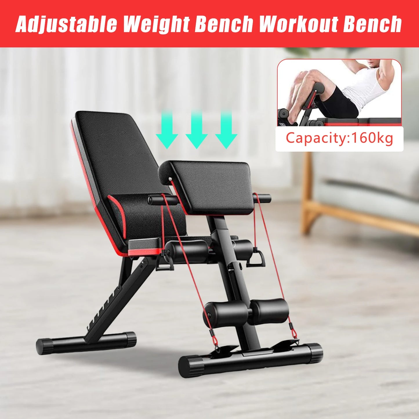 Multifunctional Workout Weight Fitness Bench