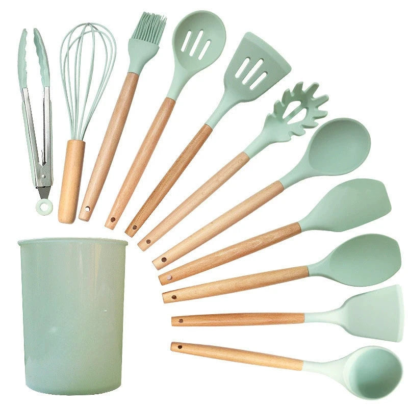 12PCS Non-Stick Silicone Utensils Set