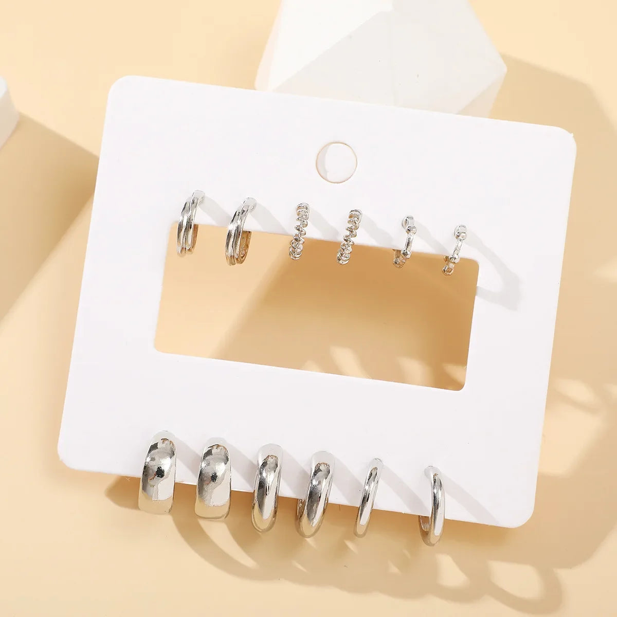 Boho Big Circle Hoop Earring Set