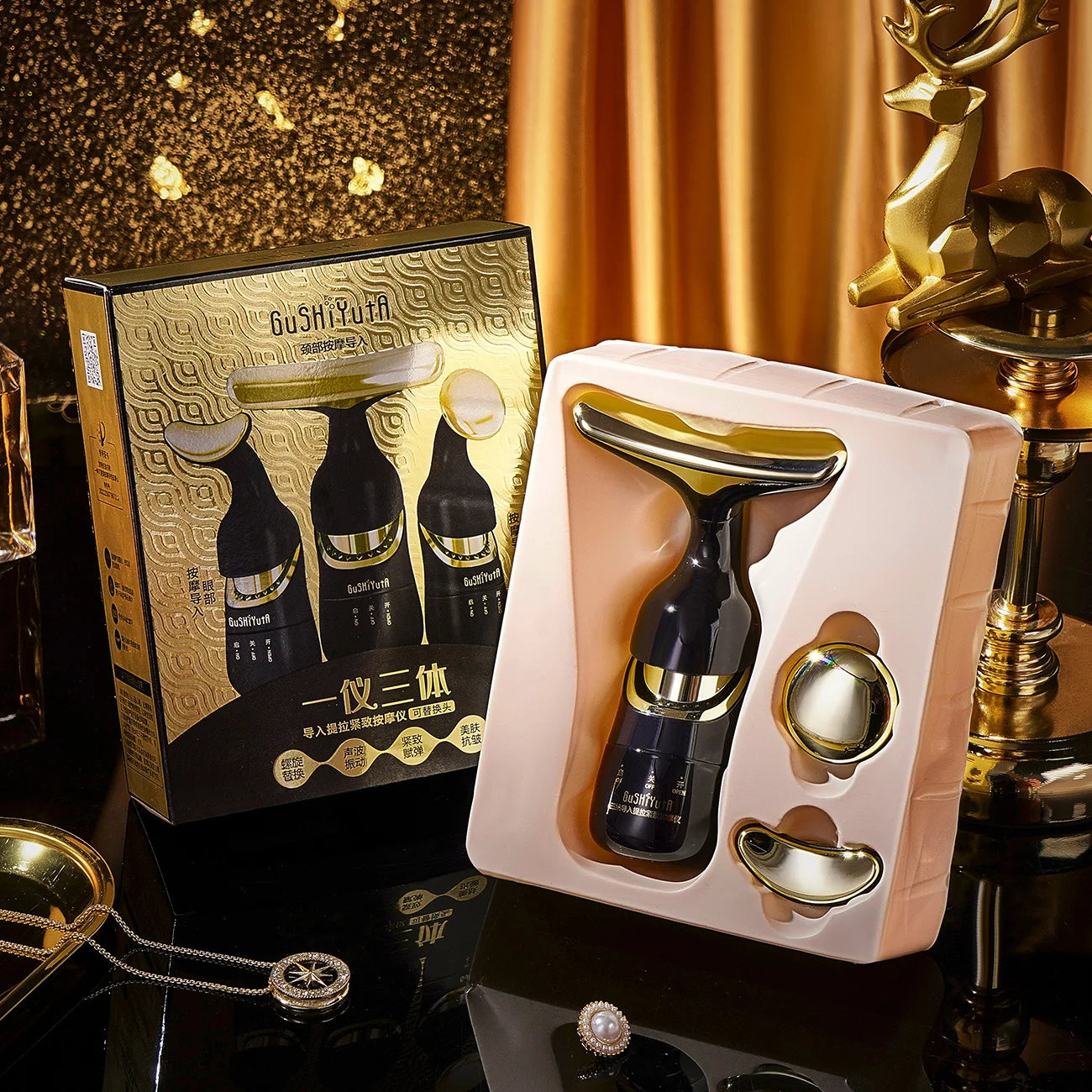 3 In 1 Facial Lifting Device Neck Massager