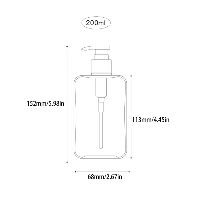 Transparent Square Soap Dispenser
