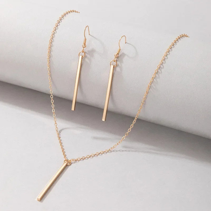 Elegant Gold Stick Jewelry Sets