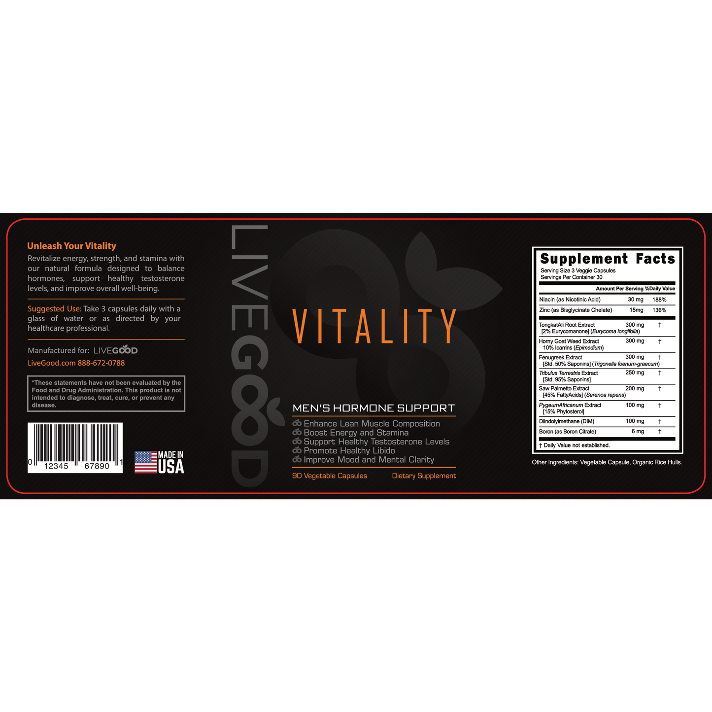 Vitality - Men's Hormone Support