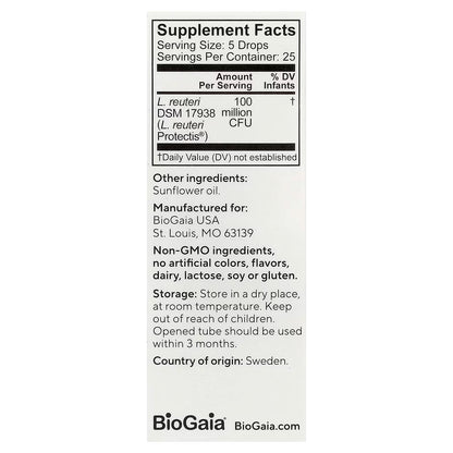 BioGaia, Protectis® Baby, Probiotic Drops, 100 Million CFU, 0.17 fl oz (5 ml)
