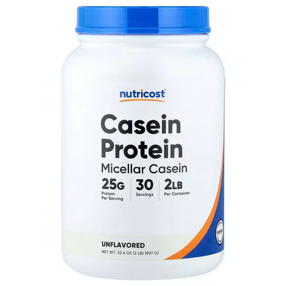 Nutricost, Casein Protein, Unflavored, 2 lb (907 g)