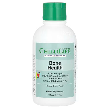ChildLife Clinicals, Liquid Calcium/Magnesium Formula with Vitamin D3 & Vitamin K2, Natural Orange, 16 fl oz (473 ml)