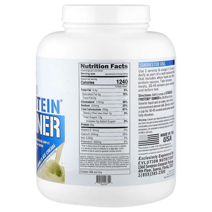 EVLution Nutrition, Stacked Protein® Gainer, Vanilla Ice Cream, 6 lb (2.72 kg)