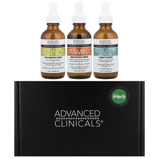 Advanced Clinicals, Active Serum Trio Set, 3 Piece Set