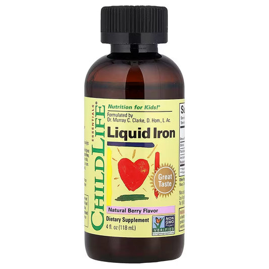 ChildLife Essentials, Liquid Iron, Natural Berry, 4 fl oz (118 ml)