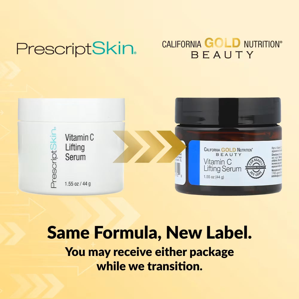 California Gold Nutrition, Vitamin C Lifting Serum, Enhanced Brightening Gel Serum, 1.55 oz (44 g)