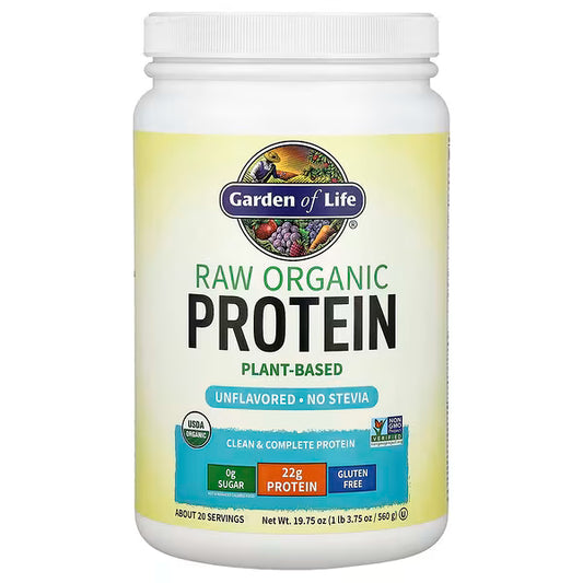 Garden of Life, RAW Organic Protein, Unflavored, 1 lb 3.75 oz (560 g)