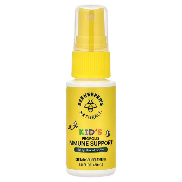 Beekeeper's Naturals, Kids, Propolis Immune Support, Daily Throat Spray, 1 fl oz (30 ml)