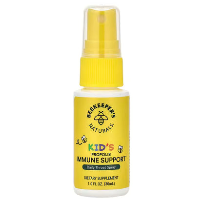 Beekeeper's Naturals, Kids, Propolis Immune Support, Daily Throat Spray, 1 fl oz (30 ml)