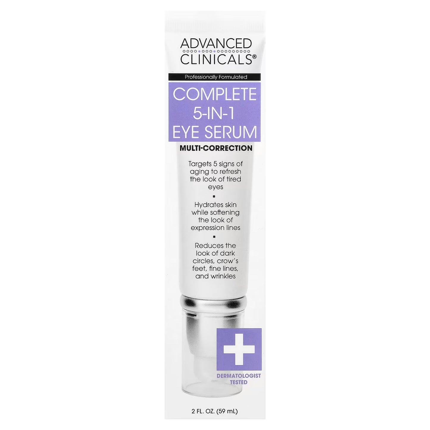 Advanced Clinicals, Complete 5-In-1 Eye Serum, 2 fl oz (59 ml)