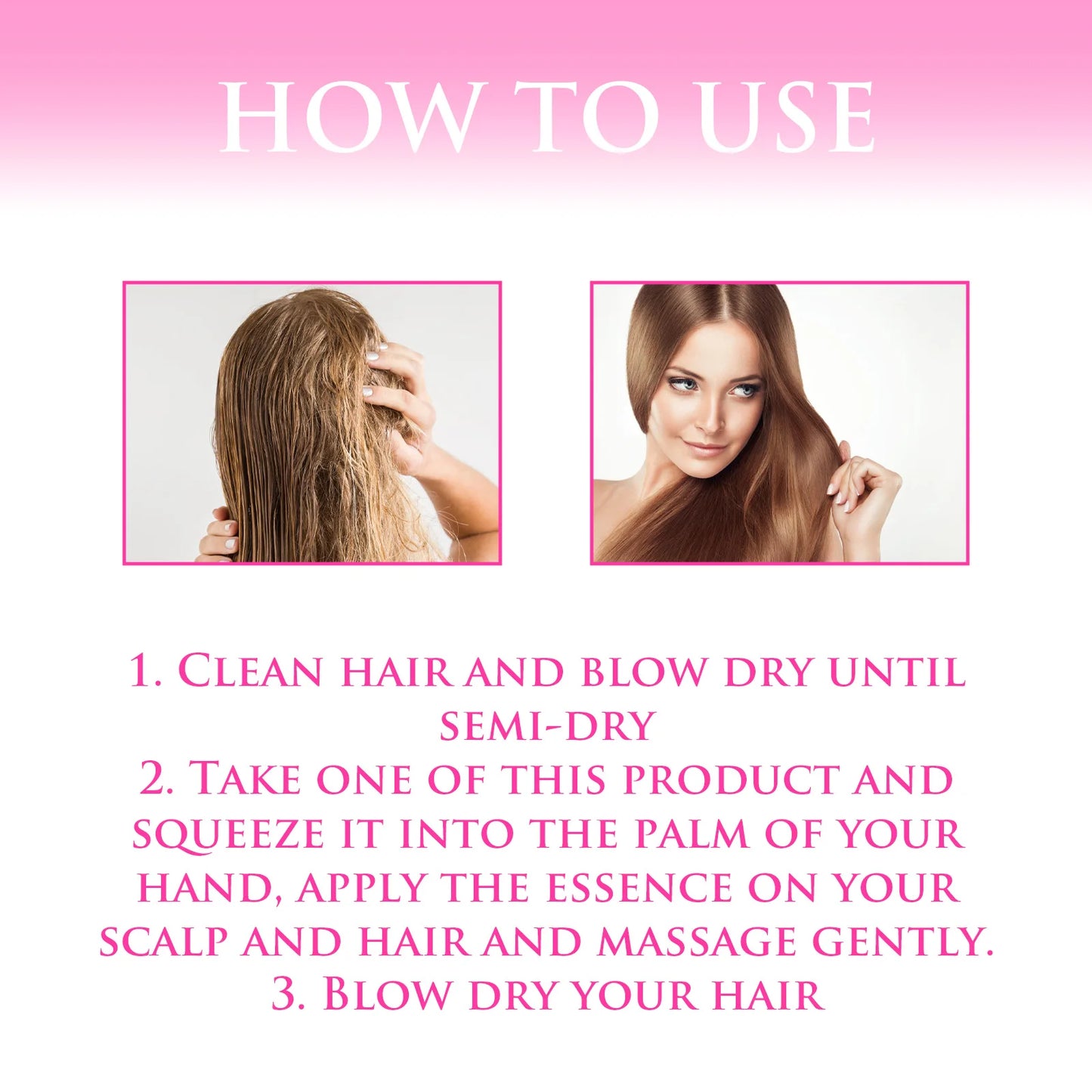 No Rinse Hair Vitamin Capsules Hair Serum