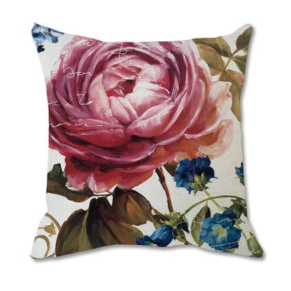 Colorful Flower Decoration Pillowcase