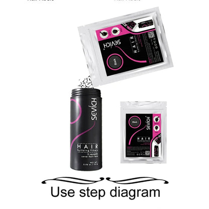 10 Color Keratin Hair Building Fiber Powder