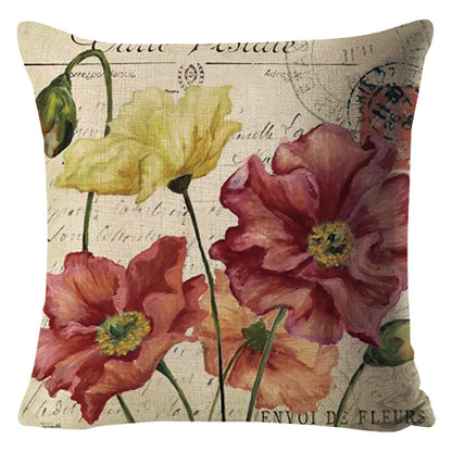 Colorful Flower Decoration Pillowcase