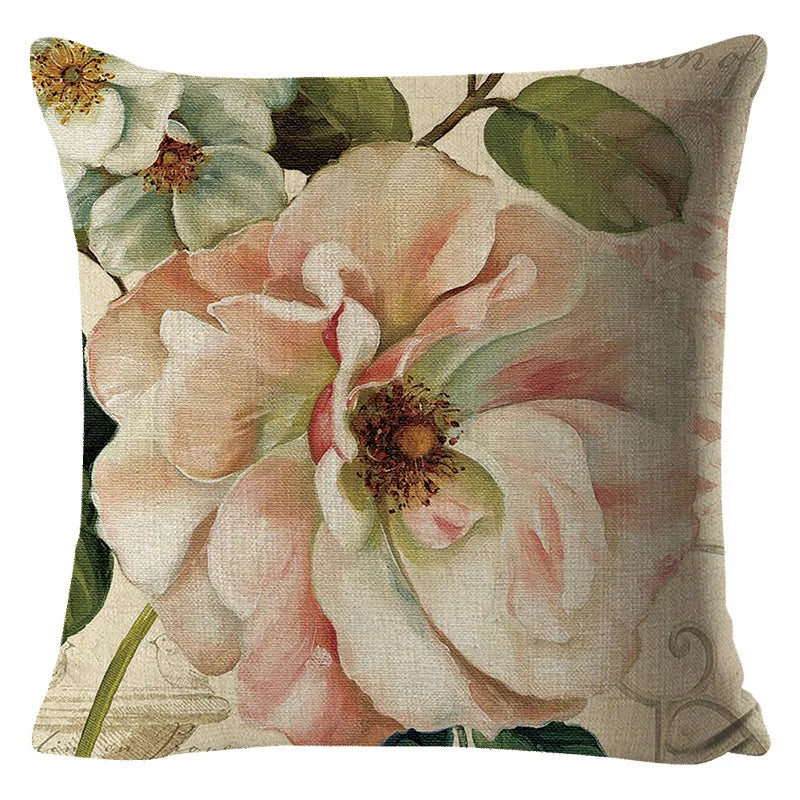 Colorful Flower Decoration Pillowcase