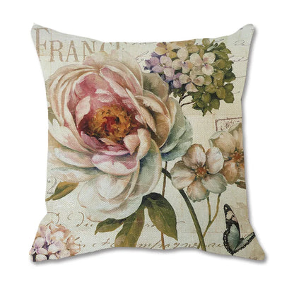 Colorful Flower Decoration Pillowcase