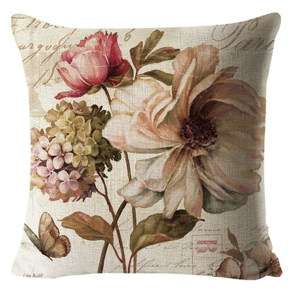 Colorful Flower Decoration Pillowcase