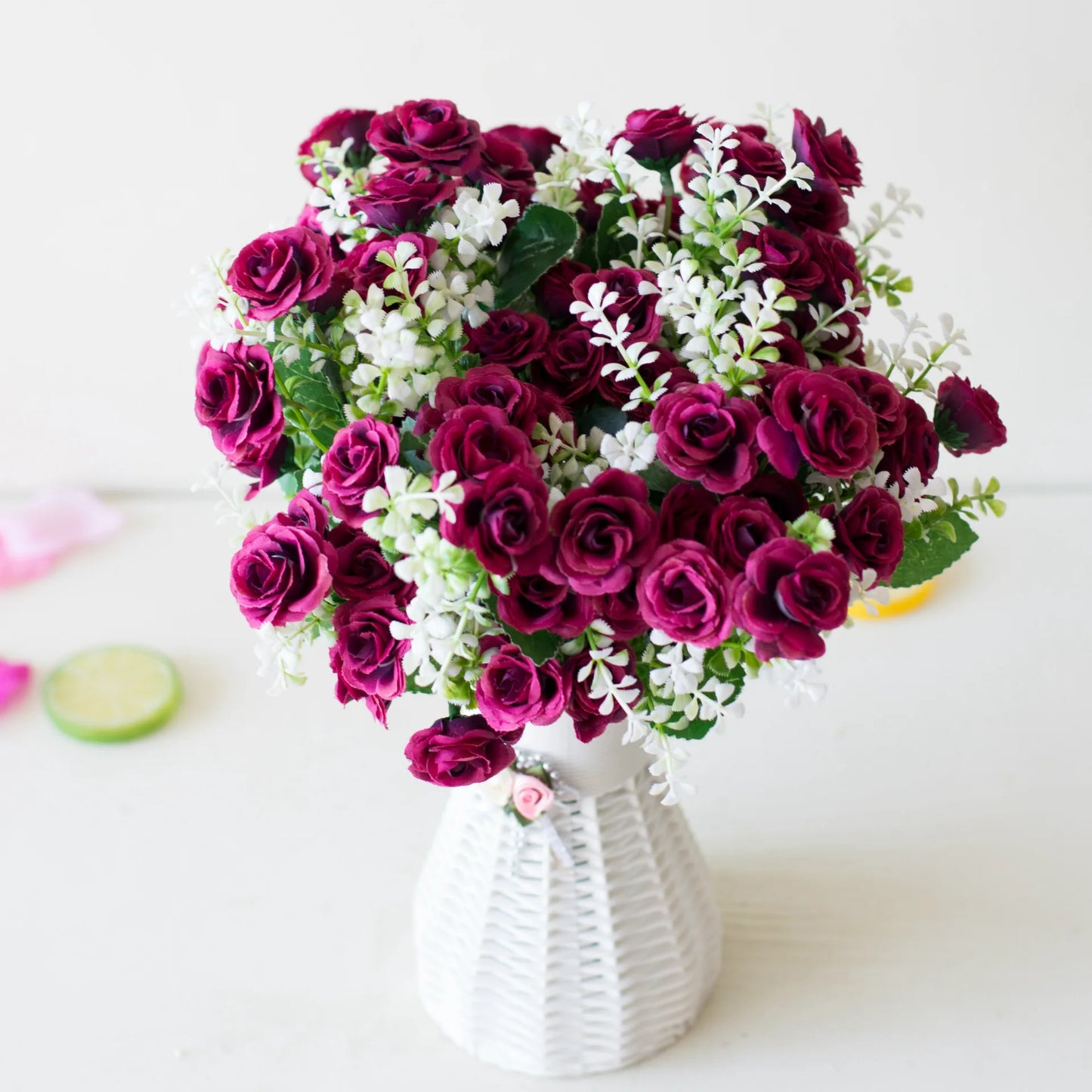 Artificial Mini Roses Flower Bouquet