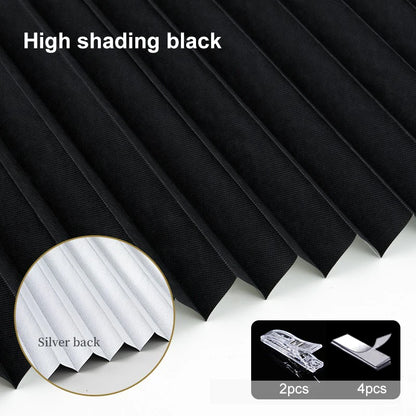 Self-Adhesive Pleated Blind High Shading Curtain